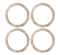 CHICAMPERA Purse Handles Replacement Circular Handbag Grips Resin with Polished Surface Round 4pcs for DIY Summer Bag Projects Suitable for Crochet Bags and Handmade Straw Totes