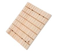 CHICAMPERA Rabbit Wooden Grinding Board Nail Care Plate 27x20x1.5cm Household Scratching Pad for Small Pets Guinea Pig and Bunny Foot Grooming