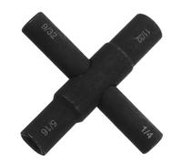 CHICAMPERA Radiator Key Wrench Set Radiator Key Plumbing Bleeding Key Multi-Functional Convenient to Carry Black 40Cr Steel Four Sizes for Valves