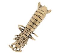 CHICAMPERA Realistic Brass Mantis Shrimp Ornament Desktop Miniature for Home Decor Tiki Bar Decor