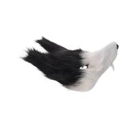CHICAMPERA Realistic Half-face Wolf Mask for Halloween and Costume Party, Lightweight Polyester Fiber Material Matte Finish, Wide Size Compatibility for Adult Men