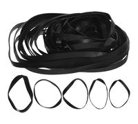 CHICAMPERA Recorder Rubber Belts Cassette Maintenance 50Pcs Flat Tape 40-135Mm Mixed Length for Dvd Drives Video Recorders Portable Music Players Stable Performance