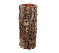CHICAMPERA Reptile Hideaway Tree Trunk Log Climbing Shelter in Cork Bark for Frogs Snakes Tortoises, Terrarium Hideouts 3.14×7.8" Suitable for Rainforest Enclosures