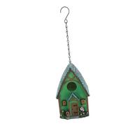 CHICAMPERA Resin Hanging Bird House Small Outdoor Nest for Backyard Garden Decor with Chain Vibrant Color Bird Sleeping Box for Wildlife Conservation and Nature Enthusiasts