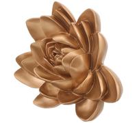 CHICAMPERA Resin Lotus Flower Wall Hanging Decoration Beautiful Texture Pattern Golden European Style Wall Art for Living Room and Bedroom Not Easy to Deform Or Break
