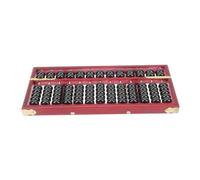 CHICAMPERA Retro Style Chinese Abacus for Educational Math Learning Tool Wooden Frame for Calculation Practice for Teachers Students and Abacus Collectors