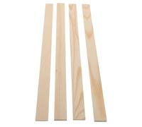 CHICAMPERA Rolling Pin Thickness Guides 4pcs 3mm 5mm Wooden Dough Measuring Strips Kitchen Accessories for Bread and Pizza Making
