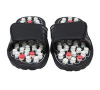 CHICAMPERA Rubber Massage Slippers with Acupressure Points Non-Slip Foot Massager Sandals for Men and Women Versatile Indoor Outdoor Household Footwear Comfortable Reusable Reflexology Slides