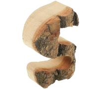 CHICAMPERA Rustic Wooden Arabic Number Decor for Banquet and Holiday Use, Easy to Decorate Bark Alphabet Letters with Delicate Craftsmanship and Smooth Finish for DIY Letter Decor