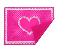 CHICAMPERA Silicone Nail Art Hand Rest Pad Comfortable Heart Shape Wrist Rest Pillow for Manicuring Table Professional Manicure Cushion Easy to Use and Sturdy 40x30cm