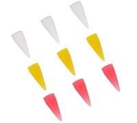 CHICAMPERA Silicone Nail Picker Pen Heads Replacement Tips with Easy to Install and Remove Design 9pcs for Nail Art Design and Craft Activities for Small Crystal Items and Lovers