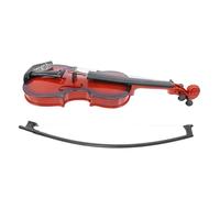 CHICAMPERA Simulated Violin Model for Kids Realistic Music Toy with Deep Brown Wood Grain Finish for Beginners and Music Learning for Home Decor and Photo Props