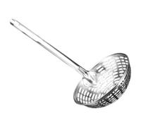 CHICAMPERA Skimmer Ladle Slotted Spoon Strainer Stainless Steel with Long Ergonomic Handle, Large Capacity Multi-Purpose Kitchen Tool for Noodles and Foods Suitable for Hotel and Restaurant