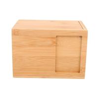 CHICAMPERA Small Bamboo Pet Urn Box Cremation Casket for Dog Cat Ashes Memorial Keepsake Home Use