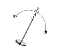 CHICAMPERA Small Iron Men Weightlifting Balance Cylinder Ornament Delicate Desk Decor for Adults Safe Material Creative Kinetic Art for Home Office Decoration