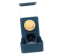CHICAMPERA Small Pet Feeder Anti-turning Hanging Food Dispenser for Hamsters and Small Animals Automatic Pellet Feeder with Smooth Ramp Easy to Clean and Wash Deep Sea Blue Accessory