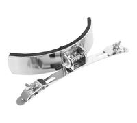 CHICAMPERA Snare Drum Support Accessory Stainless Steel Drum Leg Rest Stable and Sturdy Percussion Instrument Support for Marching and Home Use Silver