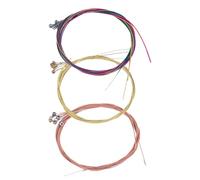 CHICAMPERA Soft Metal Acoustic Guitar Strings Set 3 Pieces Smooth Coated Folk Guitar Replacement Strings for Musicians on the Go