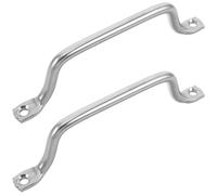 CHICAMPERA Solid Stainless Steel Pull Handles 2Pcs Cutting Board Grip Hardware 6.4" Length Resistant to Wear for Cheese and Charcuterie Boards