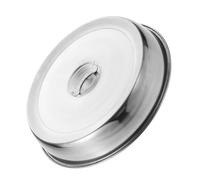 CHICAMPERA Stainless Steel Basting Cover for Griddle Round Food Protective Dome Lid Heavy Duty Steak and Burger Cover Easy Handle for Cooking Bacon Poultry Sandwiches and More