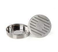 CHICAMPERA Stainless Steel Burger Patty Press for Easy to Clean Smooth Surface, Large with 304 Beech Wood Handle Sturdy Burger Maker Picnic and Party Use for Meat Patties