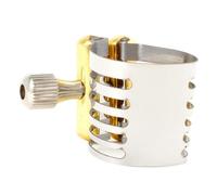 CHICAMPERA Stainless Steel Saxophone Ligature Fastener for Alto Tenor Sax Hollow Design Easy Installation Replacement Part for Stable Sound Performance