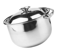 CHICAMPERA Stainless Steel Stockpot with Handle and Lid, Flat Bottom Cooking Pot for Homes and Hotels, Essential Kitchen Pot for Soup and Meal Preparation