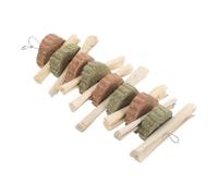 CHICAMPERA Sweet Bamboo Chew for Hamsters and Guinea Pigs Dual Flavor Natural Carrot and Grass Powder Treats Healthy Digestion Small Animal Chewing