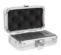 CHICAMPERA Telescope Filter Storage Box Telescope Lens Case Astronomy Enthusiasts Stylish Portable Easy Carrying Outdoor Adventures Silver Aluminum Alloy Storage Case with Foam