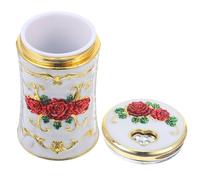 CHICAMPERA Toothpick Bucket Small and Light Design in Golden Abs Material European Style Practical Toothpick Dispenser for Family Life and Party Use