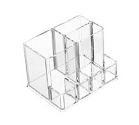 CHICAMPERA Transparent Acrylic Storage Box Makeup Organizer for Cosmetics and Jewelry Space-saving Desk Holder for Eyebrow Pencils Lipsticks and