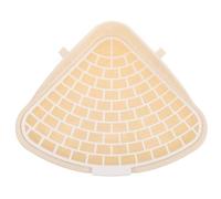 CHICAMPERA Triangle Corner Litter Box for Small Pets Indoor Pet Toilet Training Aid for Bunny Chinchilla Guinea Pig and Hamster White Plastic