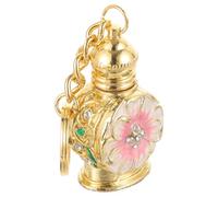 CHICAMPERA Vintage Perfume Bottles Empty Mini Design 3Ml Retro Flat Bottom Bottle Refillable Easy to Use Zinc Alloy and Glass for Women