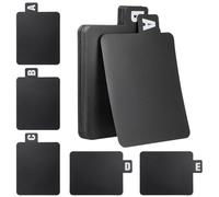 CHICAMPERA Vinyl Record Organizer Dividers A-Z Alphabetical Tabs with Index Cards for Album Filing and Storage Black