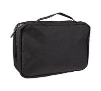 CHICAMPERA Waterproof Black Hook to Toiletry with Travel Hanging Pu Bag Easy Material Organizer Store Wash Makeup for Traveling and Long Journeys