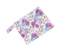 CHICAMPERA Waterproof Small Diaper Pouch with Zipper Handle Design, Washable Fabric and TPU Material, Protects Diapers from Dirt, for Outdoor Walking and Travel