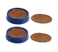 CHICAMPERA Wear-resistant Bird Nest Compact Nesting Pad, Replaceable Pigeon Breeding Nest 2pcs Set Mesh Egg Holder and Brown Pads, Suitable for Outdoor and Cage Pigeon Supplies