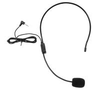 CHICAMPERA Wired Headset Microphone with 3.5mm Jack, Black Wearable Headworn Mic for Speaking and Singing, Teacher and Tour Guide Vocal Amplifier Microphone for Live Performance Random Style