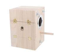 CHICAMPERA Wood Bird Breeding Box Nesting Space for Canaries Parrots and Garden Birds