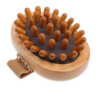 CHICAMPERA Wooden Airbag Massage Brush and Cotton Rope with Beech Material Easy to Hold Practical Acupoint Massager for Back and Abdomen Relaxation at Home