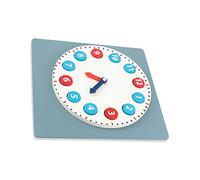 CHICAMPERA Wooden Clock Educational Learning Clock for Material Smooth Surface Encourages Cognitive Skills for Teaching Concepts