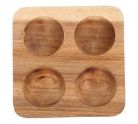 CHICAMPERA Wooden Egg Tray for Fresh Eggs Storage Slot Deviled Holder Kitchen Accessory for Refrigerator Countertop Break Resistant Wood Design Efficient Organization