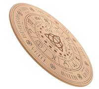 CHICAMPERA Wooden Pendulum Board for Divination with Sturdy Wood Material and Comfortable Touch Feeling, Featuring Evil Eyes Design, for Bedroom Or Dining Room Spiritual Decor