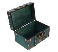 CHICAMPERA Wooden Storage Box Wedding Trinket Boxes Style Treasure Chest Organizer Vintage Jewelry Keepsake Chest Metal