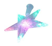 CHICAMPERA Xmas Tree Topper Light Decorative Tree Adorn with USB Interface Star-shaped Lightweight Plastic Long Time Use, White Five-pointed Star Design for Christmas Home Decor