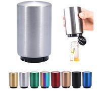 CHICAN Magnetic Beer Bottle Opener,Press Down Automatic Bottle Opener,Magnet Beer Cola Soda Crown Cap Top Bottle Opener Tool Kitchen Gadgets Accessories New Year Gifts for Men,Father's Day Gift