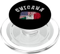 Chicana Mexican American Flag Mexico United States Latina PopSockets PopGrip for MagSafe