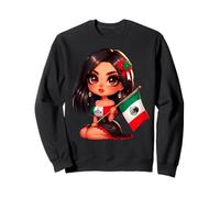 Chicana Mexican Girl Mexican Chingona Badass Women Patriotic Sweatshirt