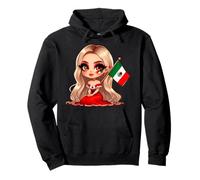 Chicana Mexican Girl Mexico Chingona Badass Women Patriotic Pullover Hoodie