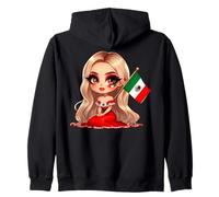 Chicana Mexican Girl Mexico Chingona Badass Women Patriotic Zip Hoodie